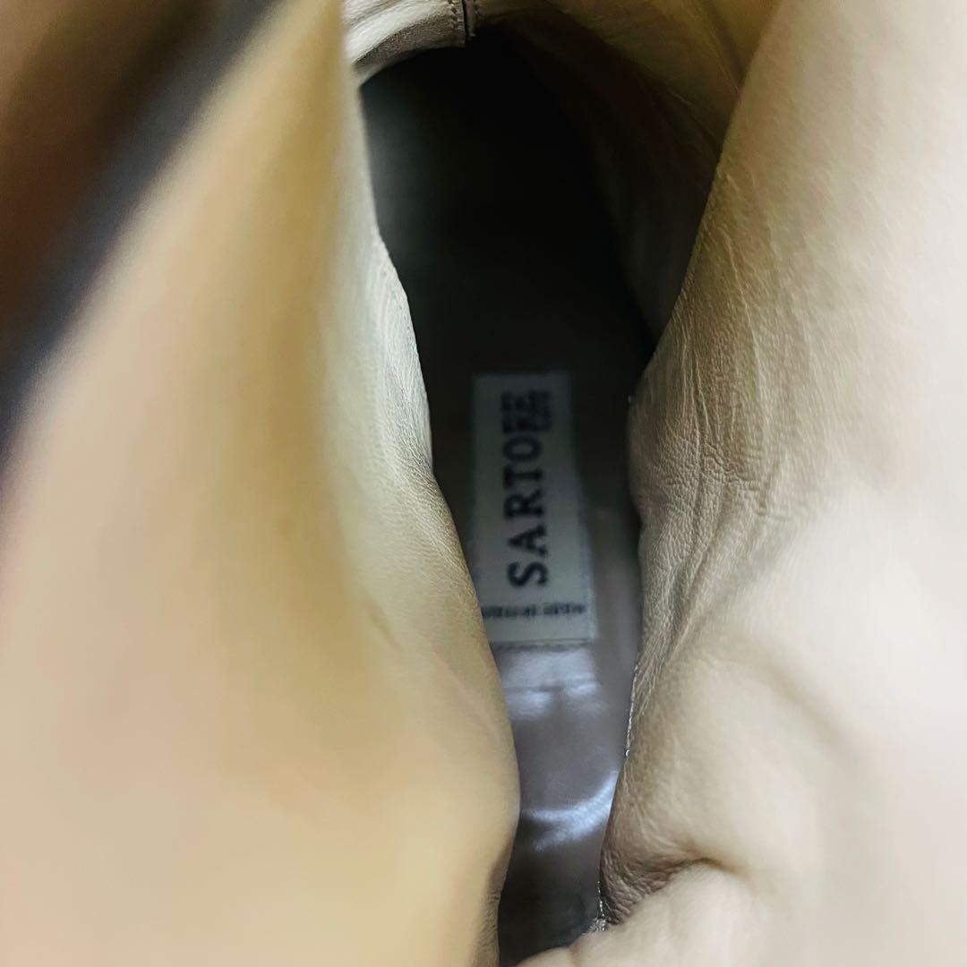 【試着のみ】SARTORE ジョッパーブーツ インヒール 本革 37(23.5)