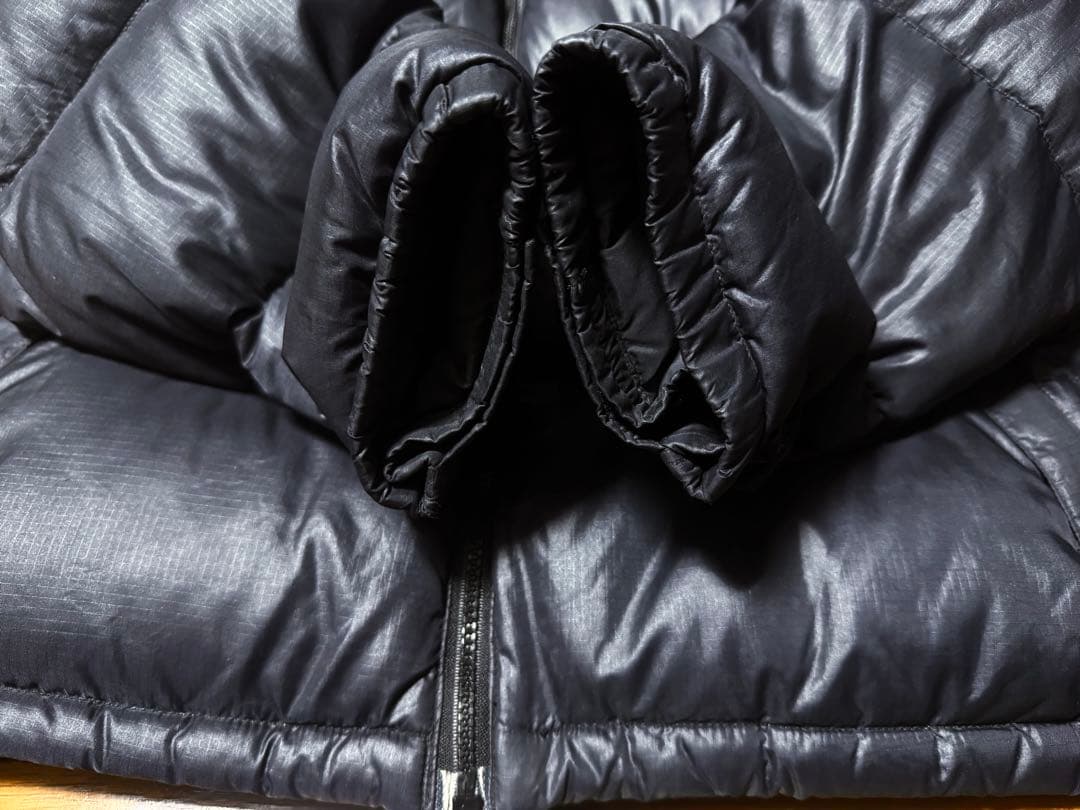 ノースフェイス 90s 刺繍ロゴ ヌプシ ダウンジャケット ブラック Mサイズ