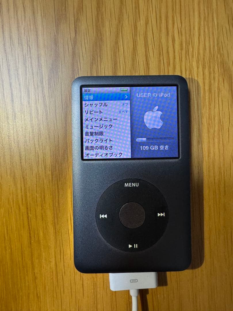 iPod classic 160GB （充電ケーブル付き）