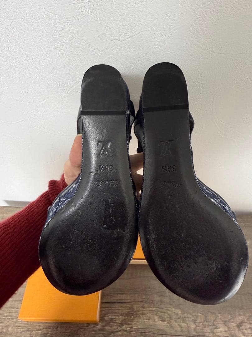 【美品】ルイヴィトン モノグラム サンダル 38½
