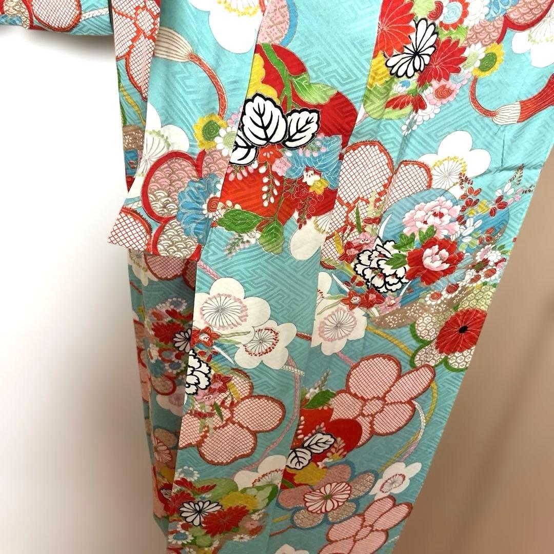 アンティーク　女の子　子供着物　大正ロマン　七五三　十三詣り着物