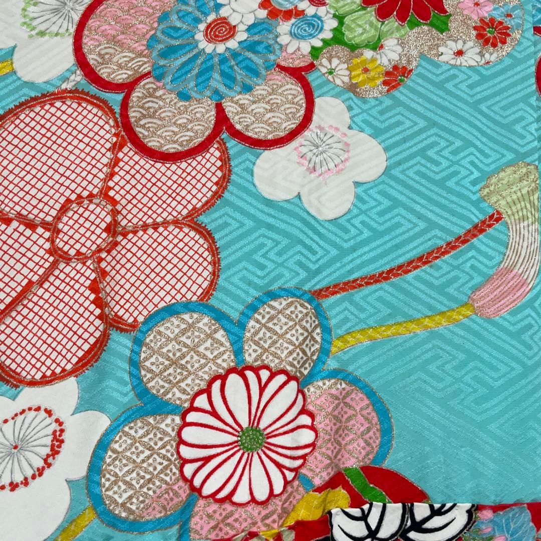 アンティーク　女の子　子供着物　大正ロマン　七五三　十三詣り着物