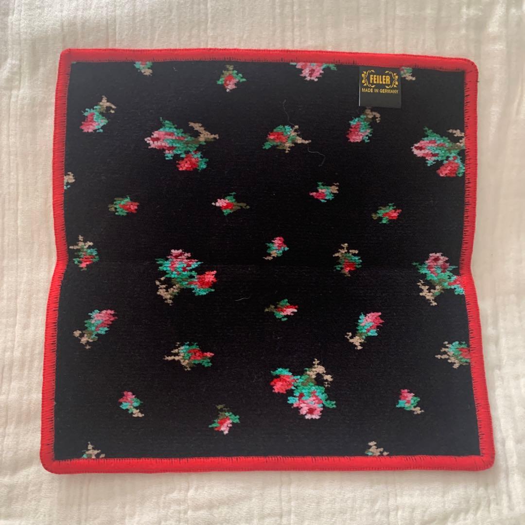 専用　FEILER リアローズ　花柄 フリースハンカチ　バッグ