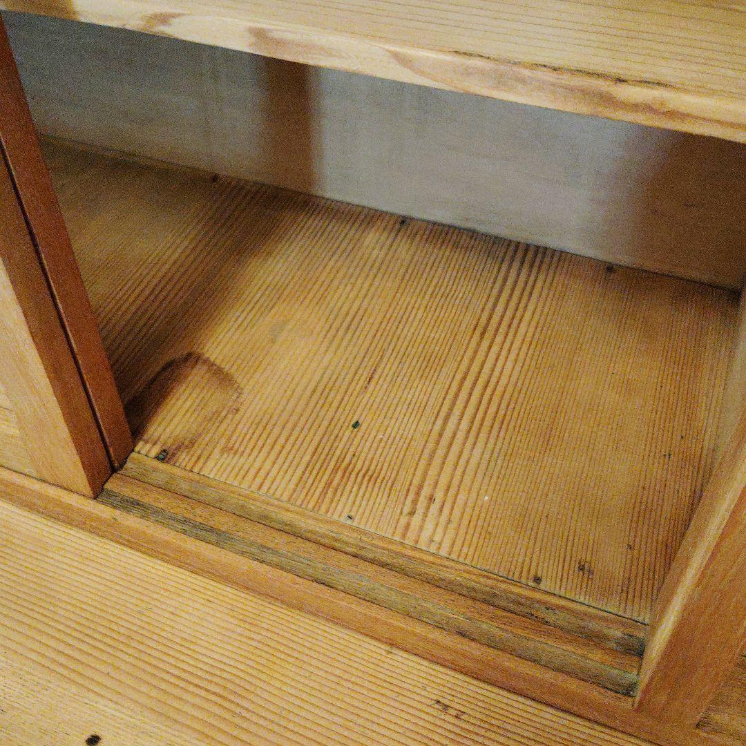 天然木キッチン収納キャビネット