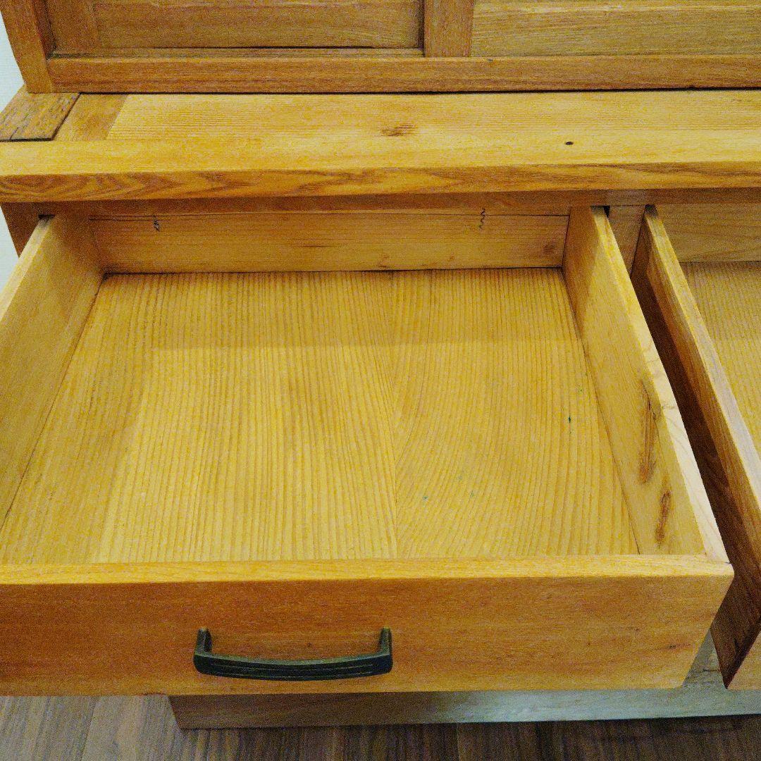 天然木キッチン収納キャビネット