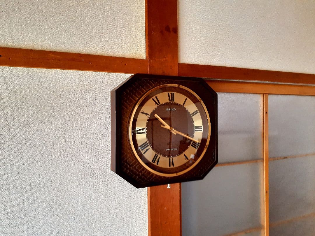 70's　SEIKO　トランジスタ　掛け時計　ミッドセンチュリー　ビンテージ