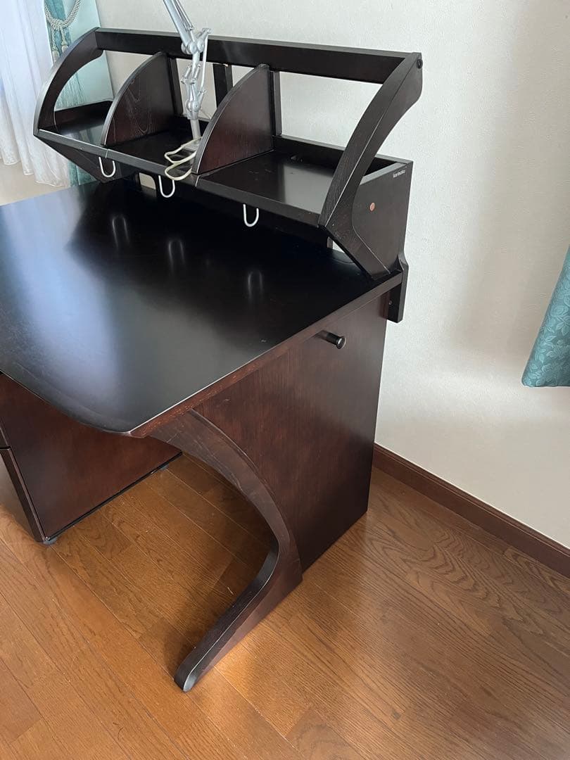 【カリモク】天然木製　学習机　①机　机本体のみ