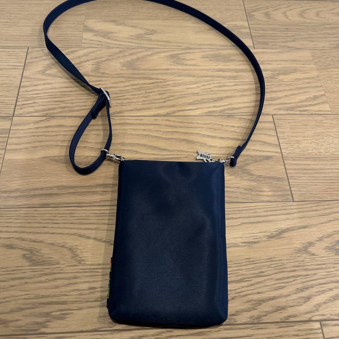 学校フェイラー　ネイビー スマホショルダーバッグ ハイジ柄