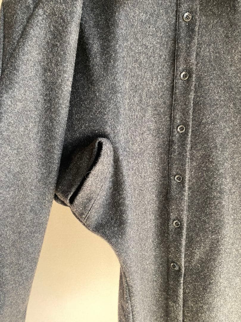 AKIKOAOKI ウール　シャツ　dementional shirts