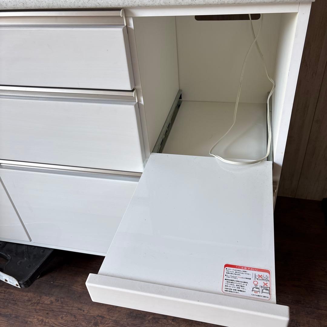 ニトリ 食器棚 アルミナ2 キッチンボード 120 おしゃれ 清潔感 C121