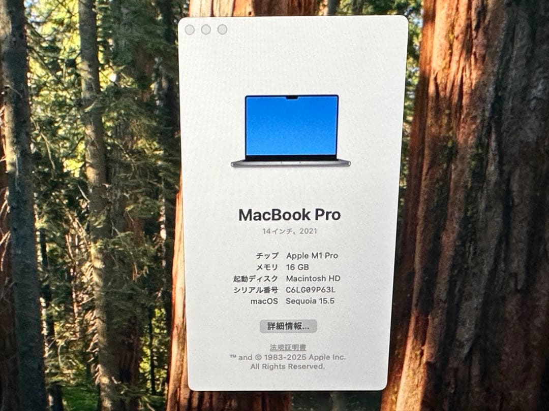 MacBookPro14 2021 M1Pro 16/512GB【ジャンク】