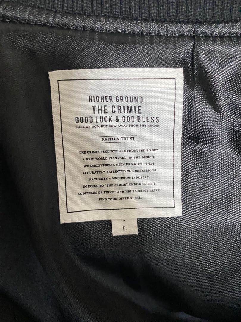 crimie ブラック スタジャン レザー メッシュ
