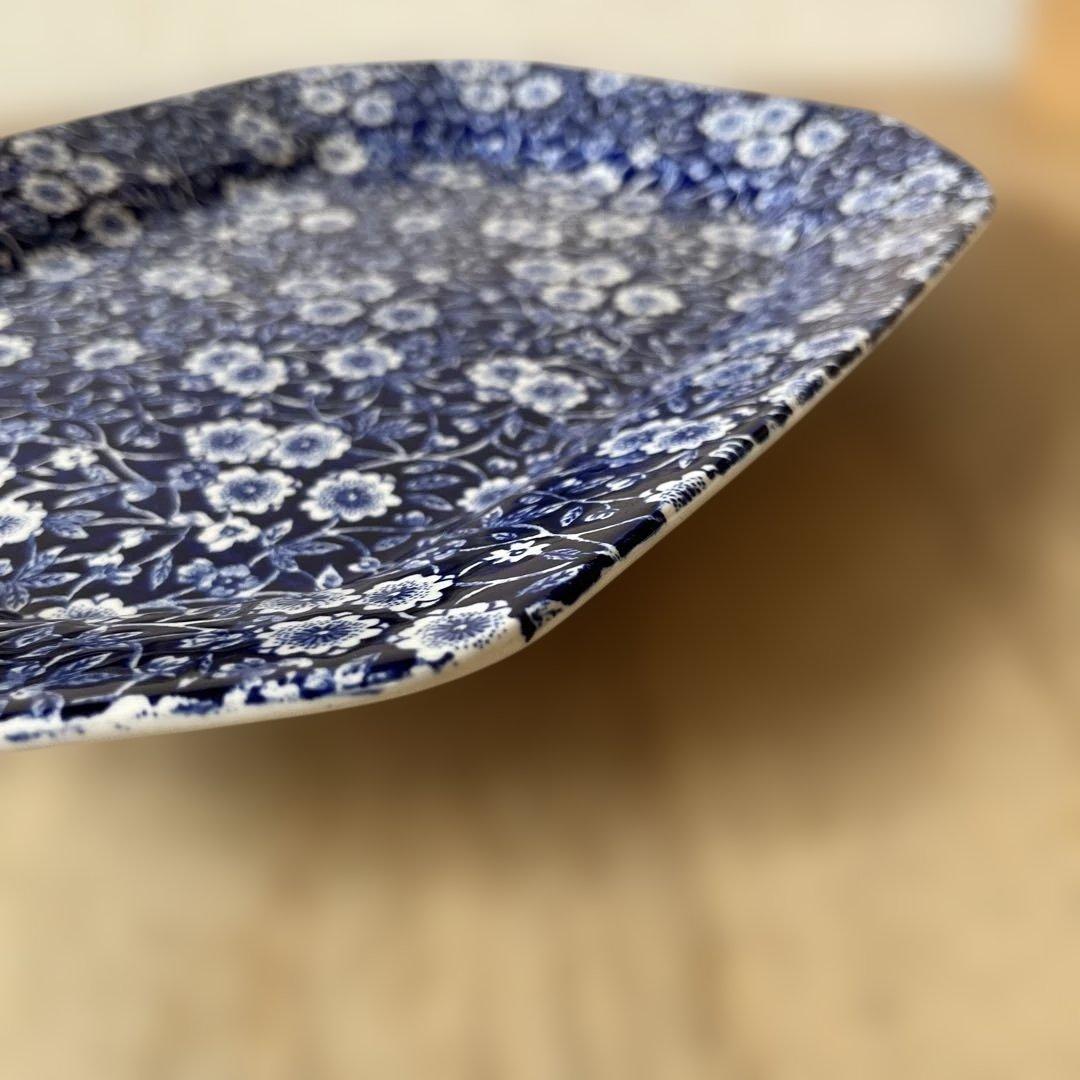 バーレイ社 ブルーキャリコ スクエアプレート