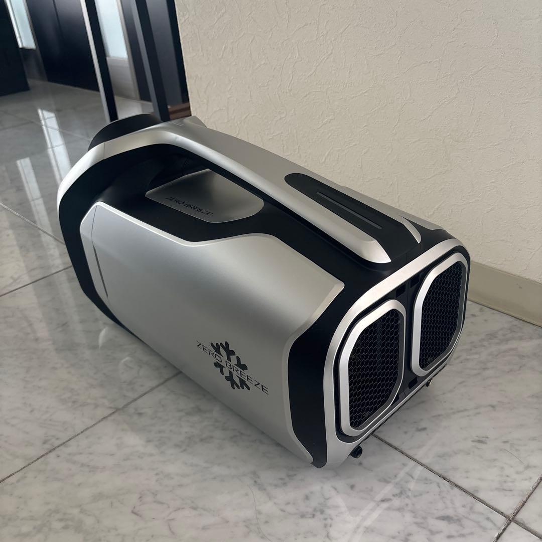 ☆新品同様☆バッテリー×2 専用ケース付☆ゼロブリーズ ポータブルクーラー★