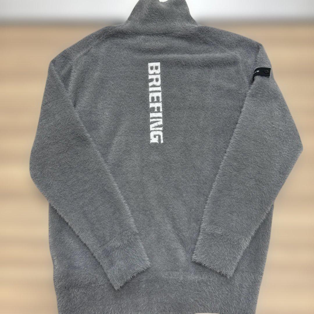 BRIEFING グレー ハイネックセーター M