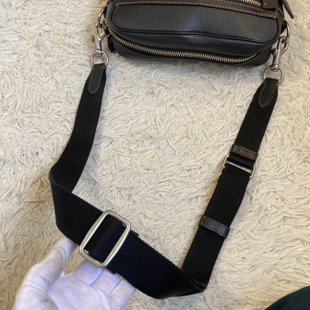 極美品 COACH DYLAN ディラン グラブタンレザー クロスボディ 黒