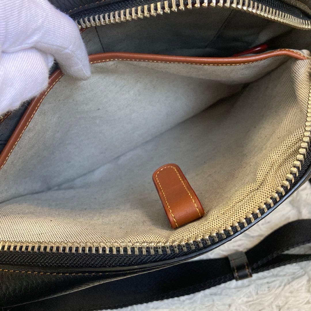 極美品 COACH DYLAN ディラン グラブタンレザー クロスボディ 黒