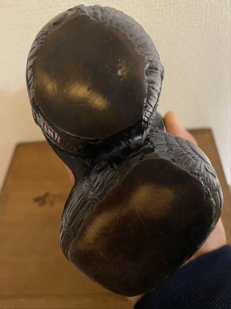 大黒天高岡銅器大黒様の置物材質／銅製21.5cm年代物 希少品