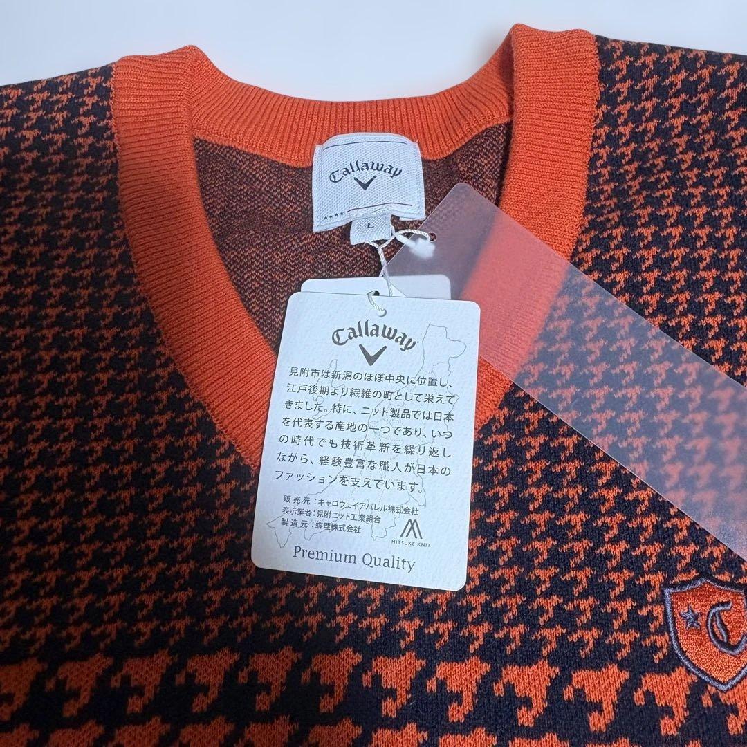 新品未使用　Callaway カシミア混　セーター　L