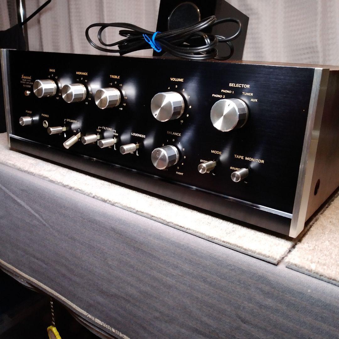 （動作品）サンスイ　AU-555A　プリメインアンプ