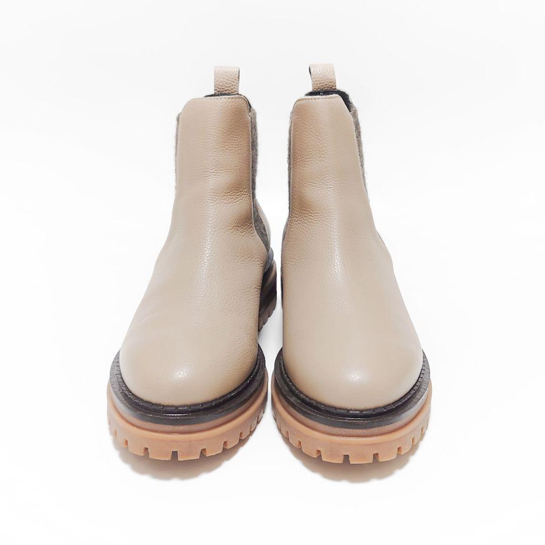 美品 ルーカグロッシ サイドゴア タンクソール ショートブーツ ルカグロッシ