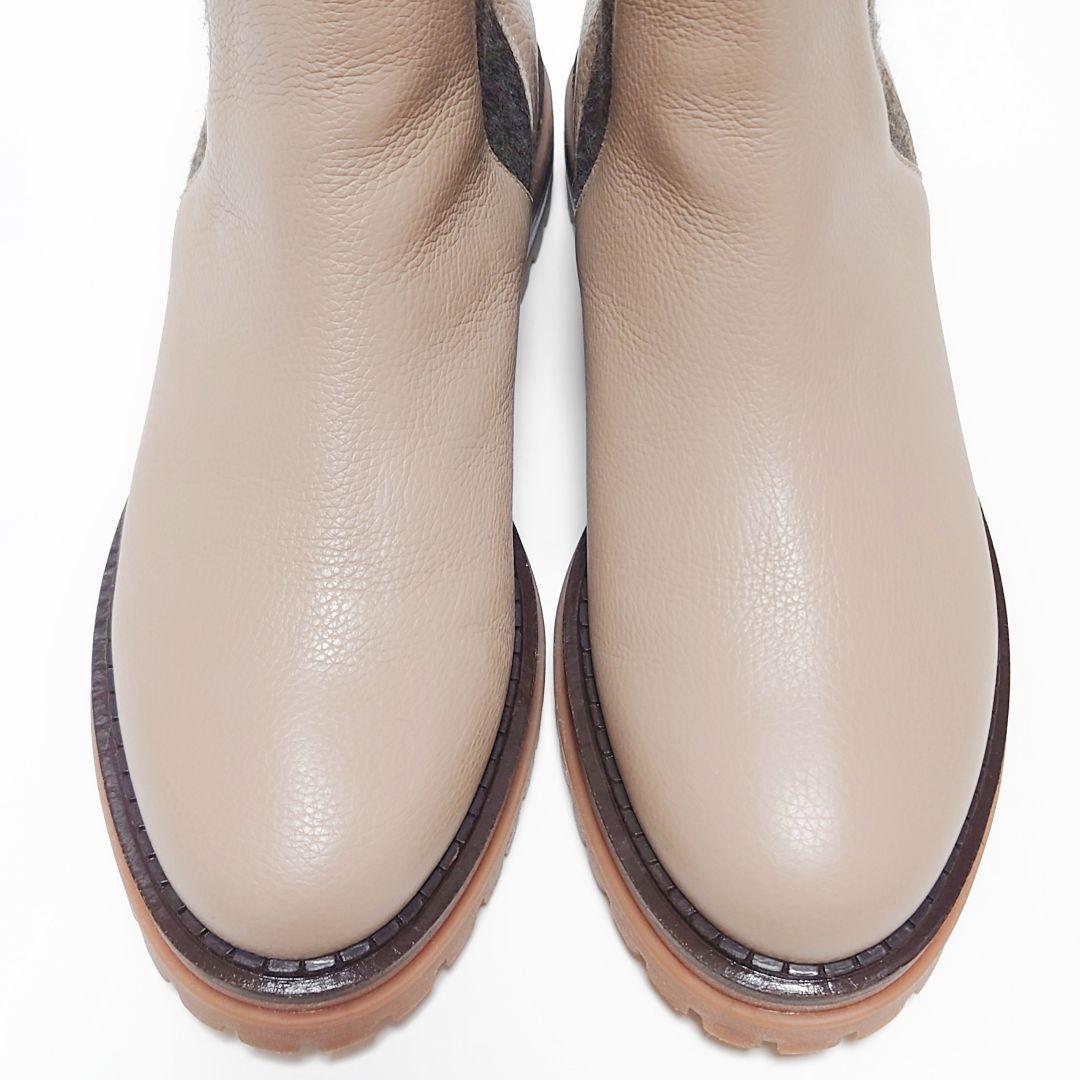 美品 ルーカグロッシ サイドゴア タンクソール ショートブーツ ルカグロッシ