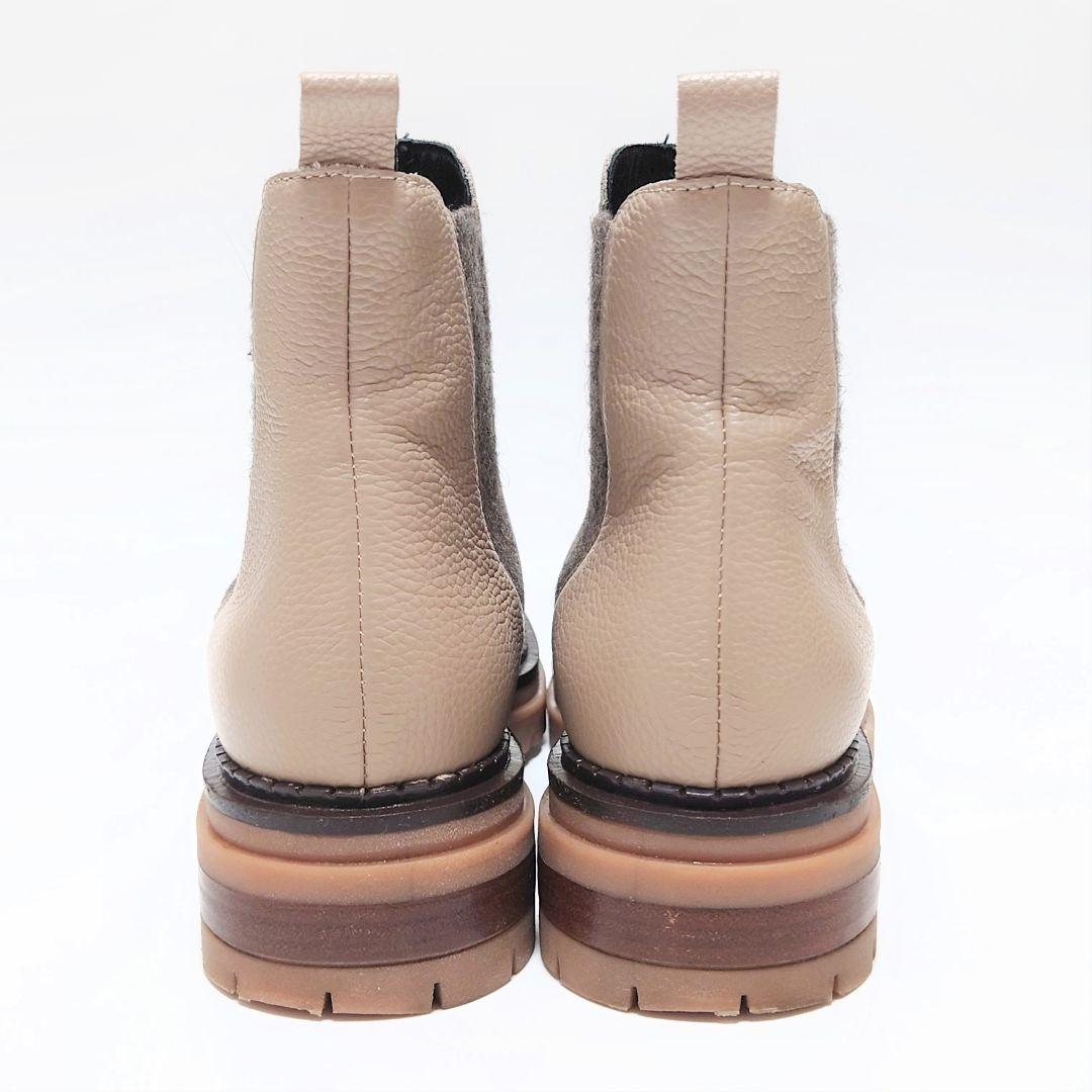 美品 ルーカグロッシ サイドゴア タンクソール ショートブーツ ルカグロッシ