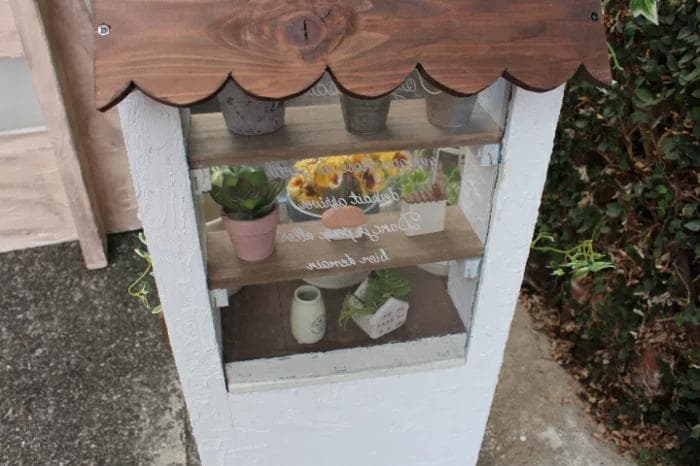 【モルタルガーデン】ショップ風ウインドウディスプレイL 漆喰インテリア&ガーデン