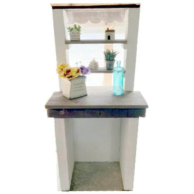 【モルタルガーデン】ショップ風ウインドウディスプレイL 漆喰インテリア&ガーデン