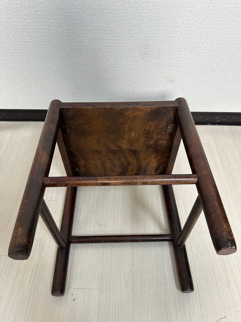 北海道民芸家具 スツール 椅子 サイドテーブル アンティーク調 レトロ ※i1※