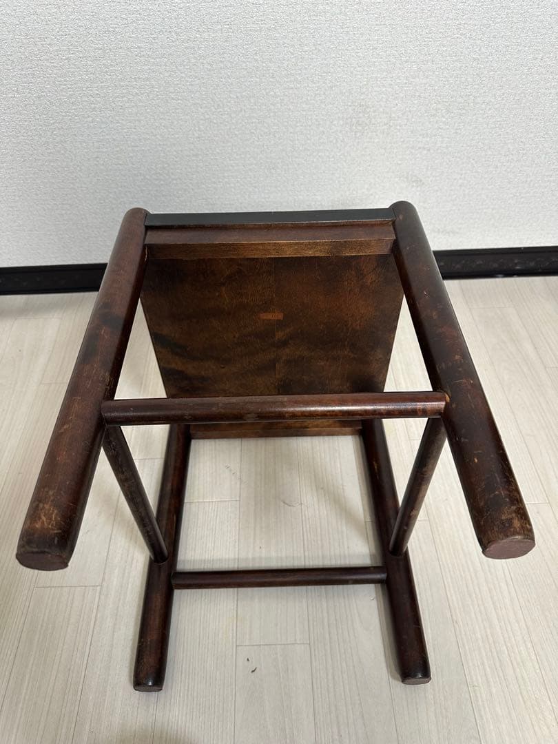 北海道民芸家具 スツール 椅子 サイドテーブル アンティーク調 レトロ ※i1※