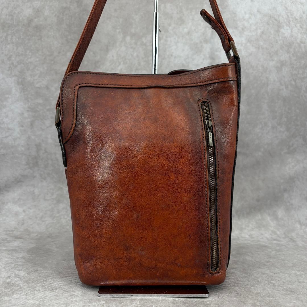 ラガード 青木鞄 G3 ショルダーバッグ 斜め掛け レザー 本革 ブラウン系