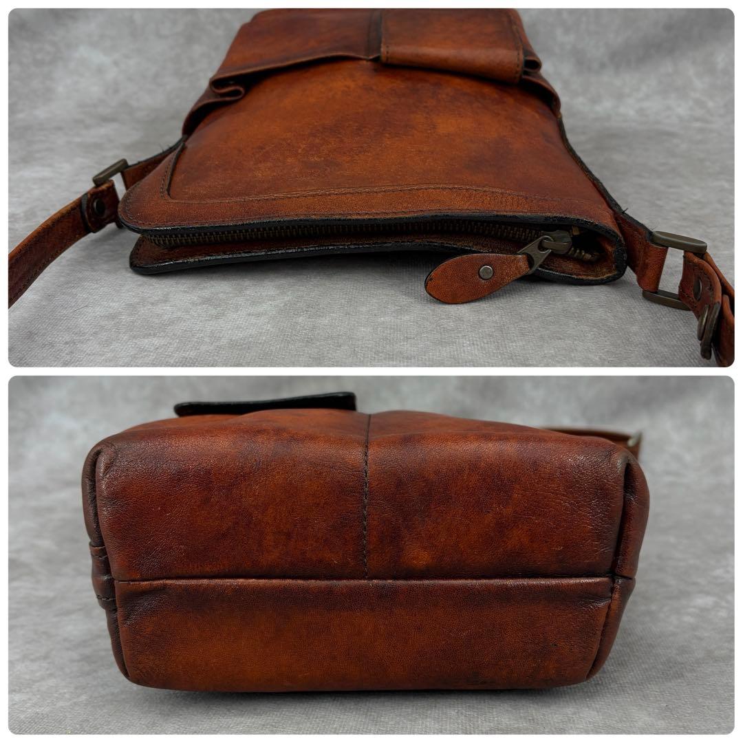 ラガード 青木鞄 G3 ショルダーバッグ 斜め掛け レザー 本革 ブラウン系