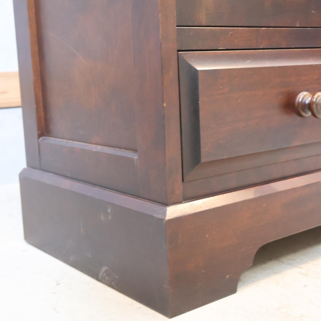 北海道民芸家具 樺材無垢 本棚 ブックキャビネット 天然木 収納家具 飾り棚