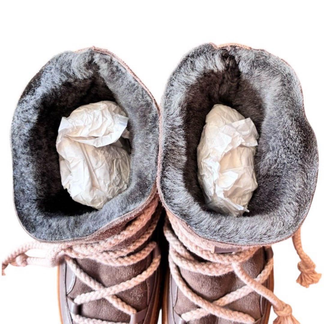 新品タグ付き✨ INUIKIIイヌイキムートンブーツチャコールグレー36裏ボア