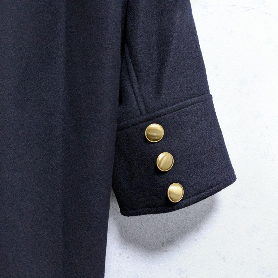 良品 SHIPS ウール ライク ジャージー メルトン 2WAY Pコート