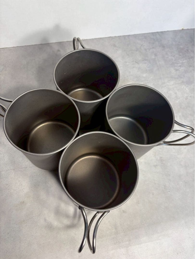  Peak スノーピーク チタンシングルマグ 450 4個セット 日本製