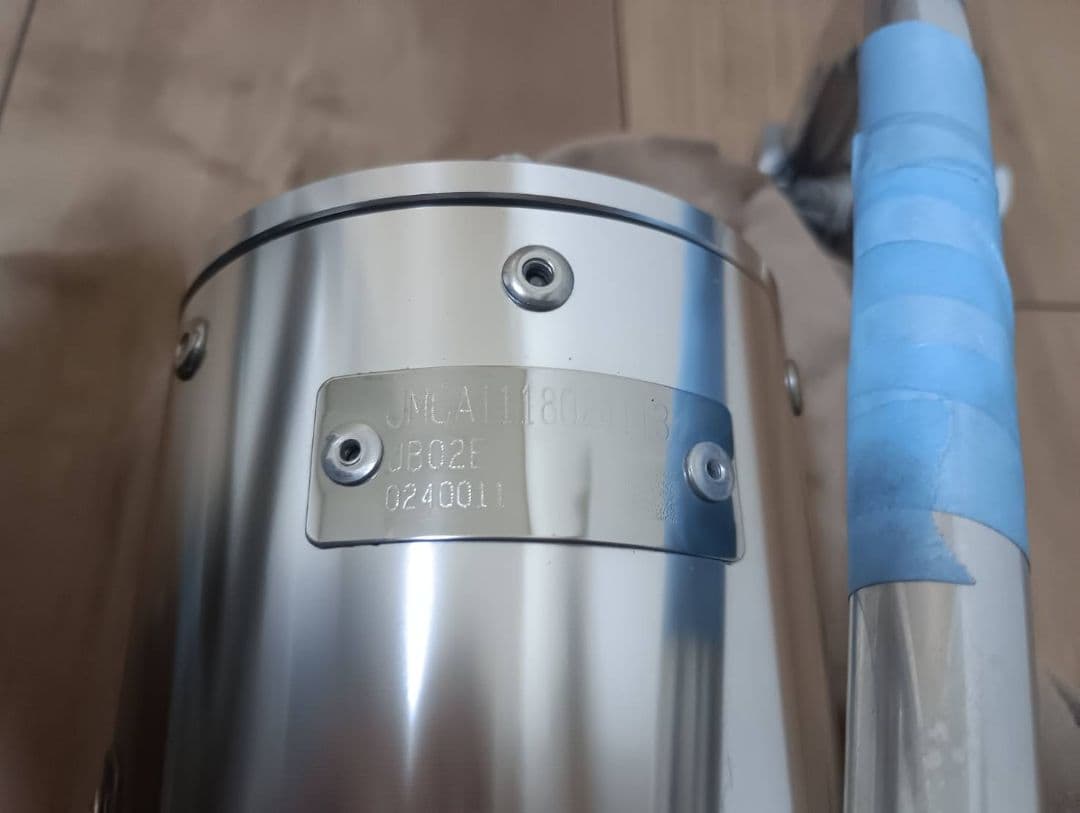 スペシャルパーツ武川 トラッカーマフラー ブラック モンキー125(JB02)