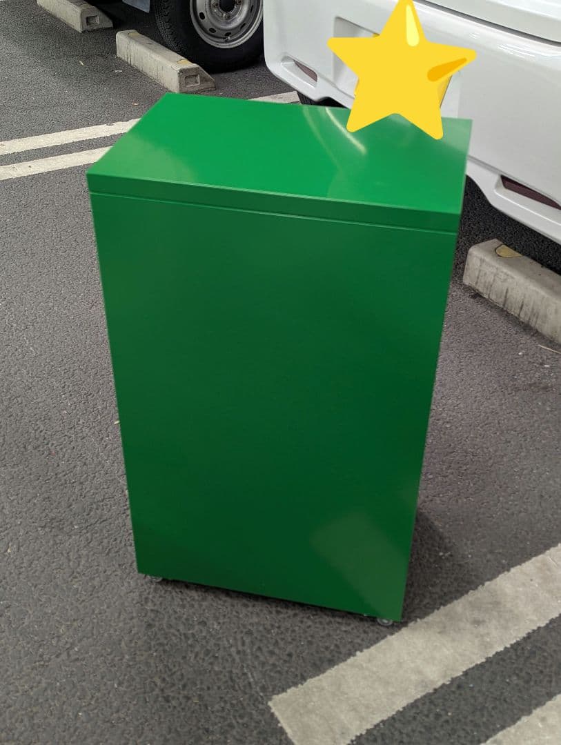 イケア ヘルメル グリーン キャスター付き 廃盤 IKEA