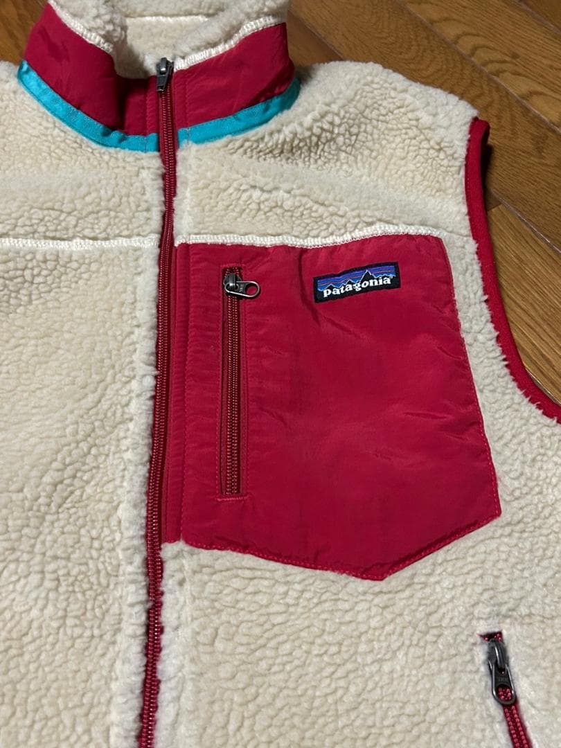 パタゴニア レトロX　ベスト　ナチュラル赤　Sサイズ