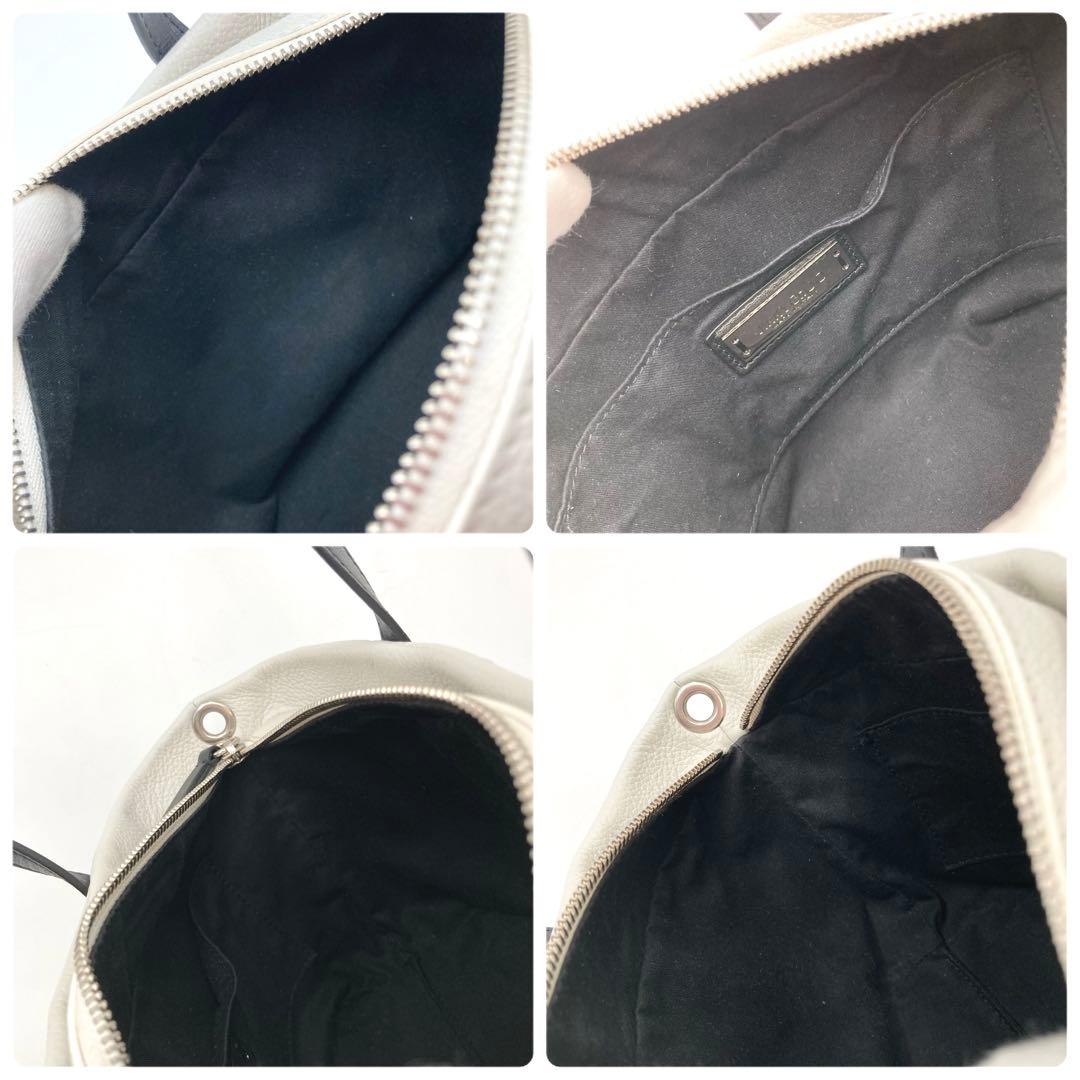 超美品・使用感少ない✨ ジミーチュウ ミニサラ 2way バッグ 白×黒 スター