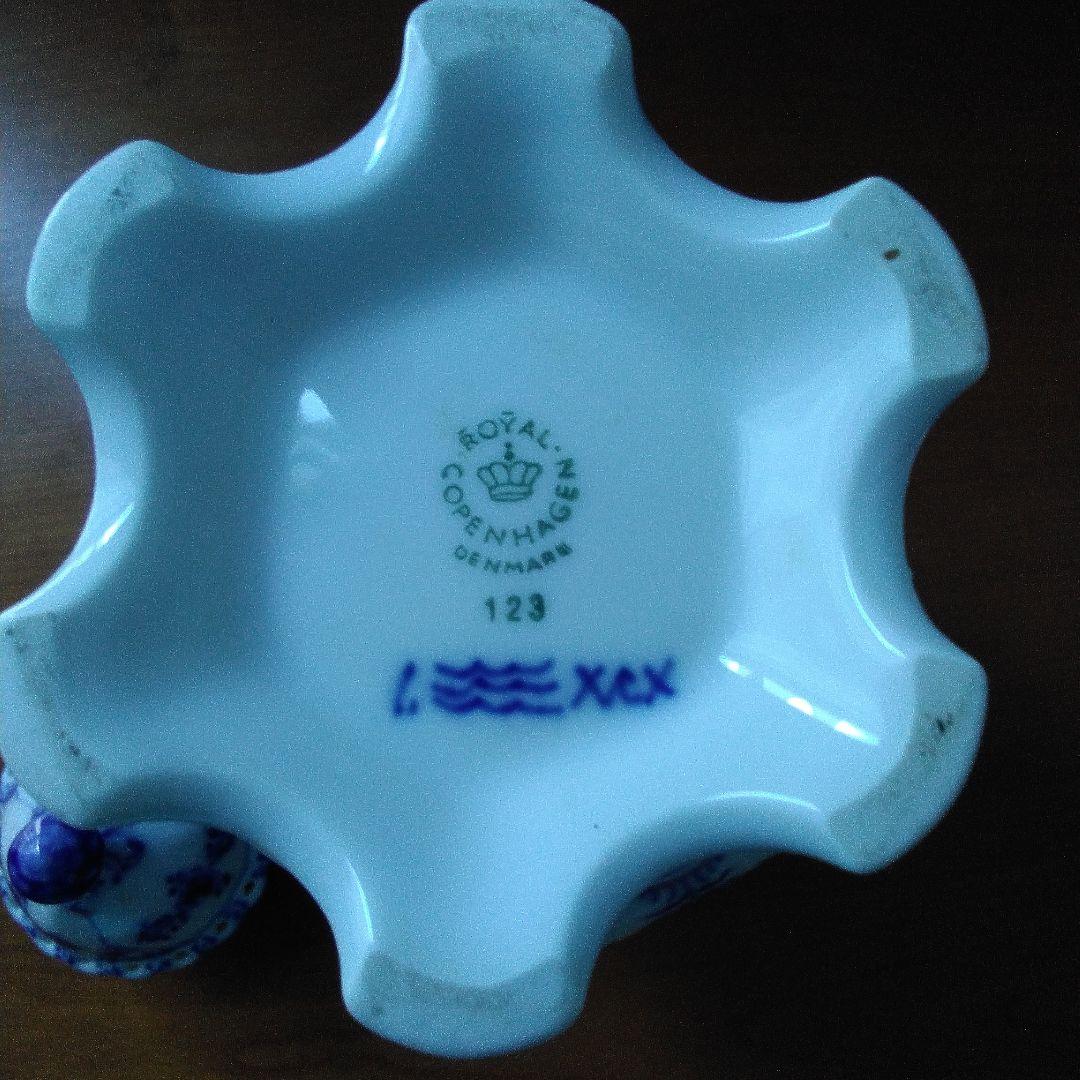 保存用ロイヤルコペンハーゲン　コーヒーポット　ブルーフルテッド　顔付き