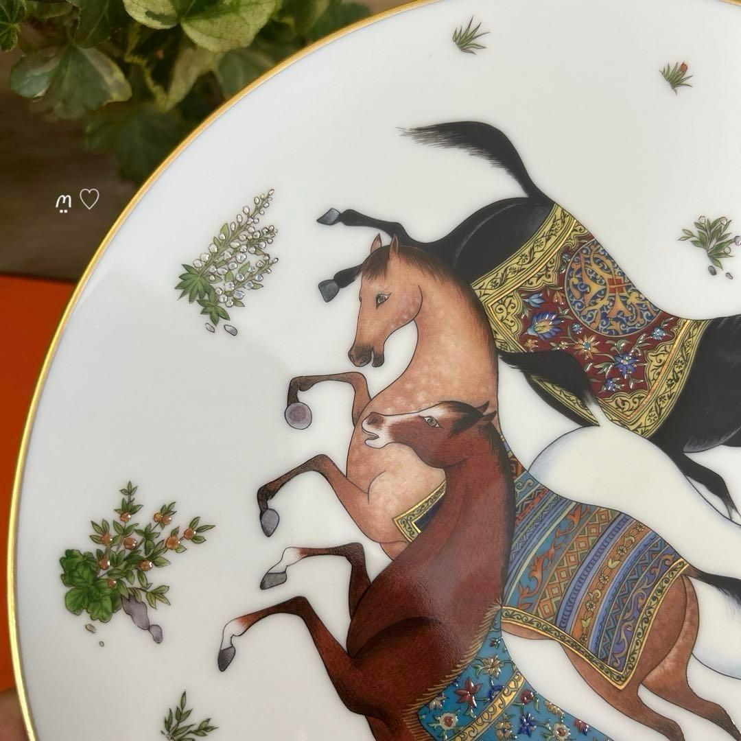 エルメス　シュヴァルドリアン　プレート　食器　お皿　インテリア　ホースモチーフ