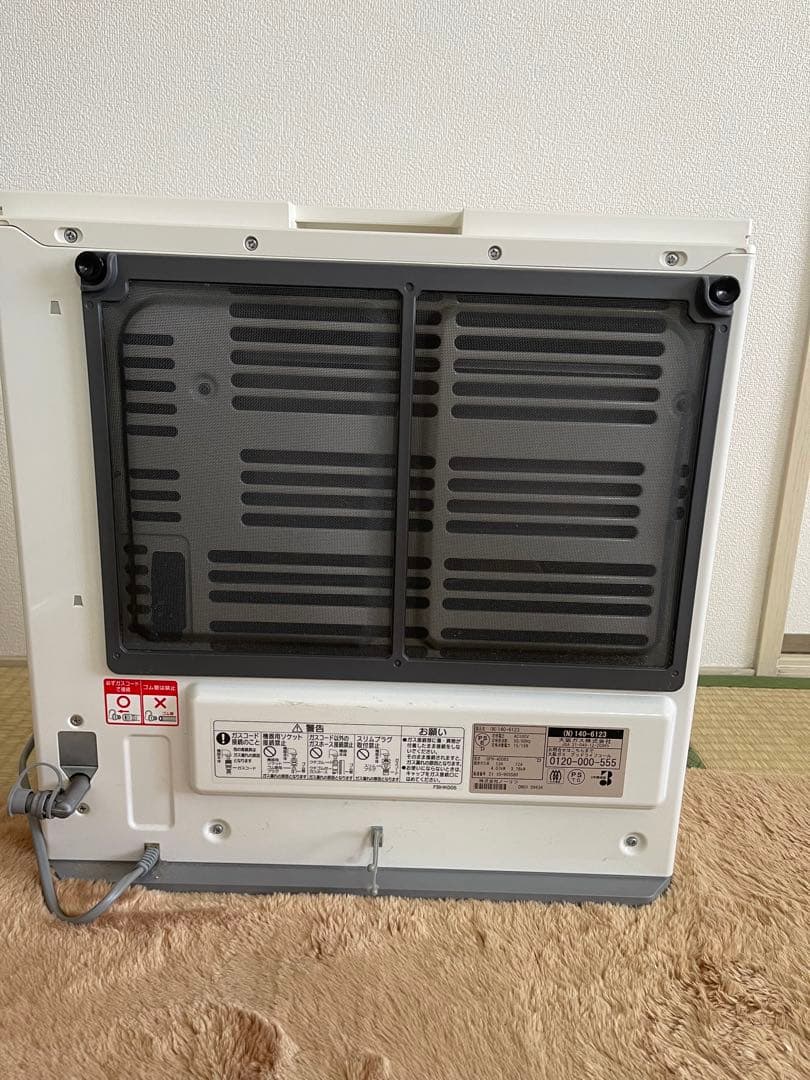 【美品】ノーリツ ガスファンヒーター 都市ガス用 GFH-4006Sガスコード付