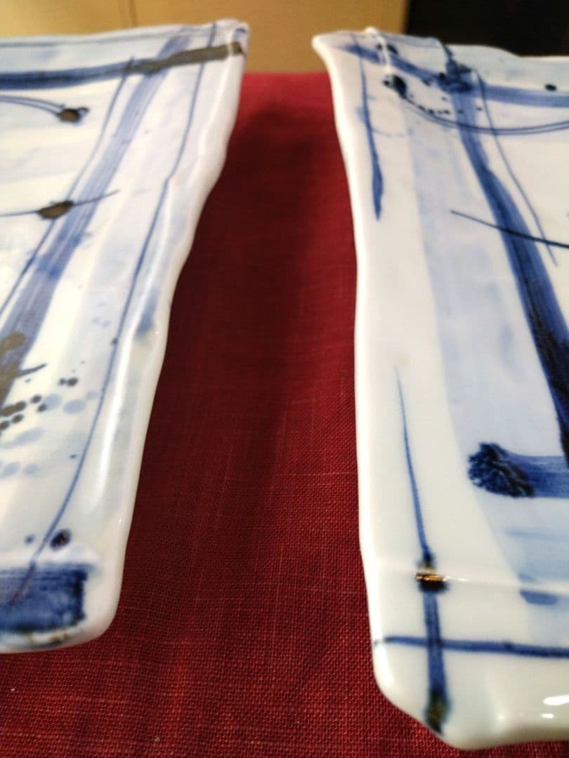 ♦ブロが選ぶ【高級皿・人気の美濃焼・ 庄右ェ門作】デザイン【扇型超特大皿】１皿