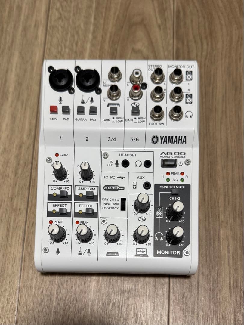 【美品】YAMAHA AG06 オーディオインターフェース ミキサー