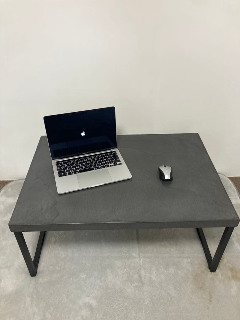 モールテックス　脚付ローテーブル　クラフト品１点物