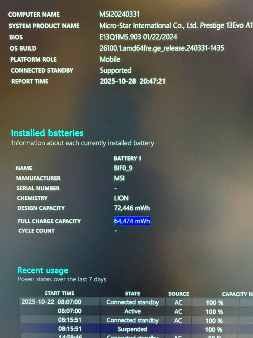 MSIノートPC Prestige 13Evo A12M A12M-1101JP