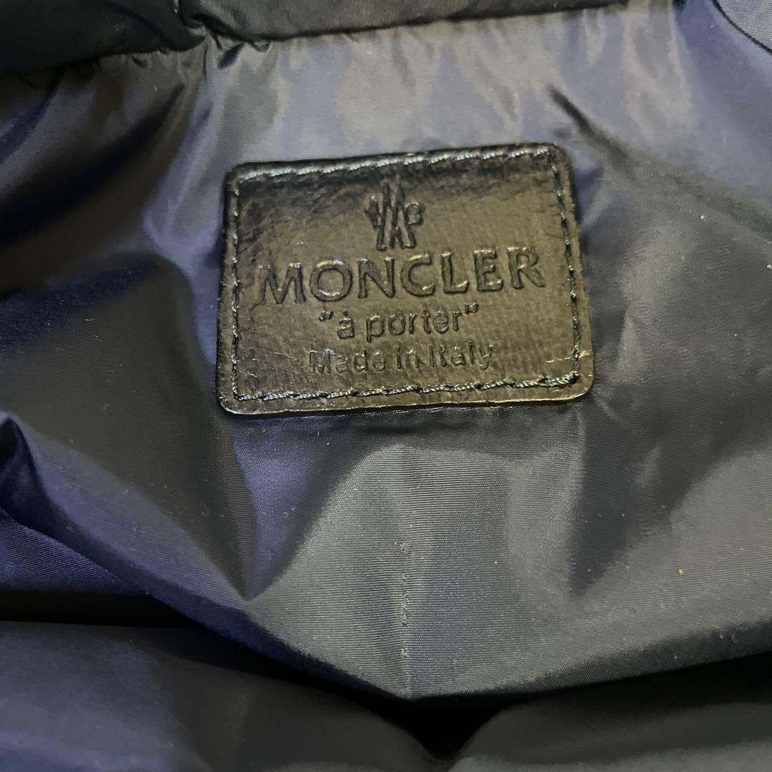 MONCLER レザーダウントートバッグ