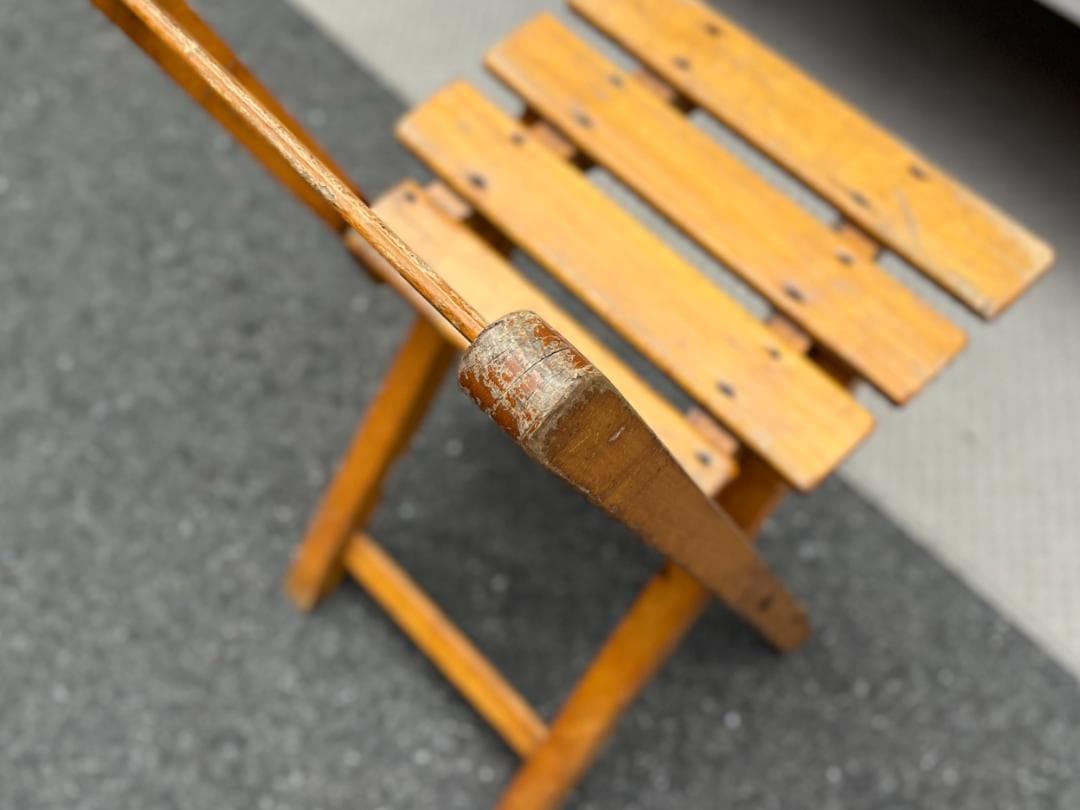 フランスヴィンテージ☆フォールディングチェア／ヴィンテージチェア／アウトドア